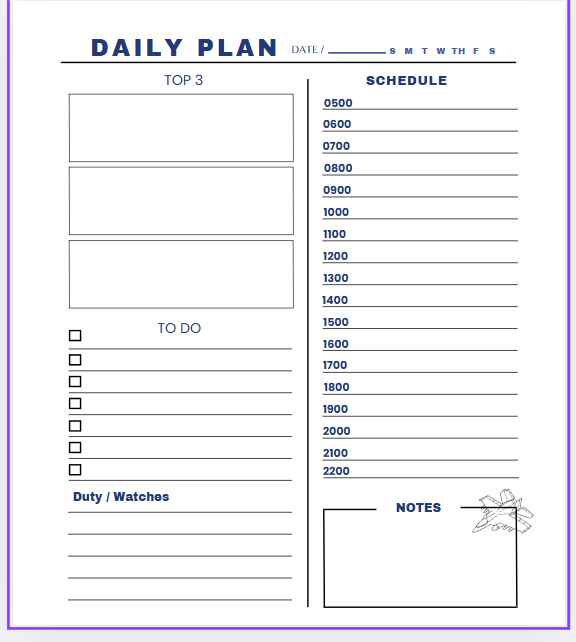 U.S. Airforce Planner Bundle