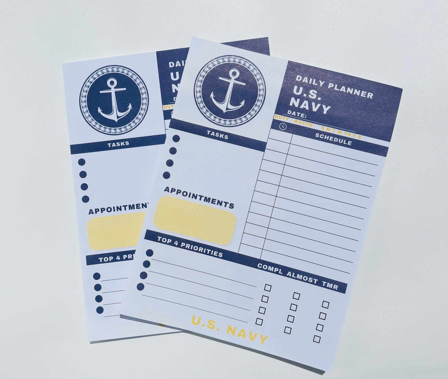 Navy Daily To-do Notepad
